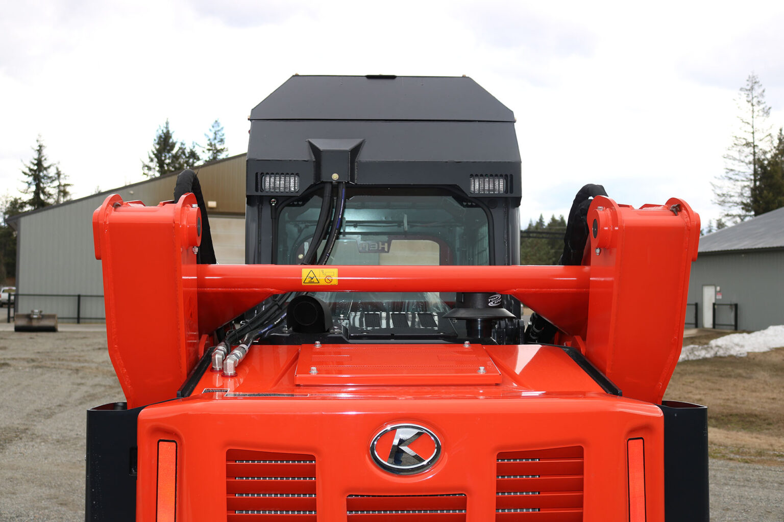 Kubota SVL95-2 Ballistic Door and Top Cab Guard and Cooler