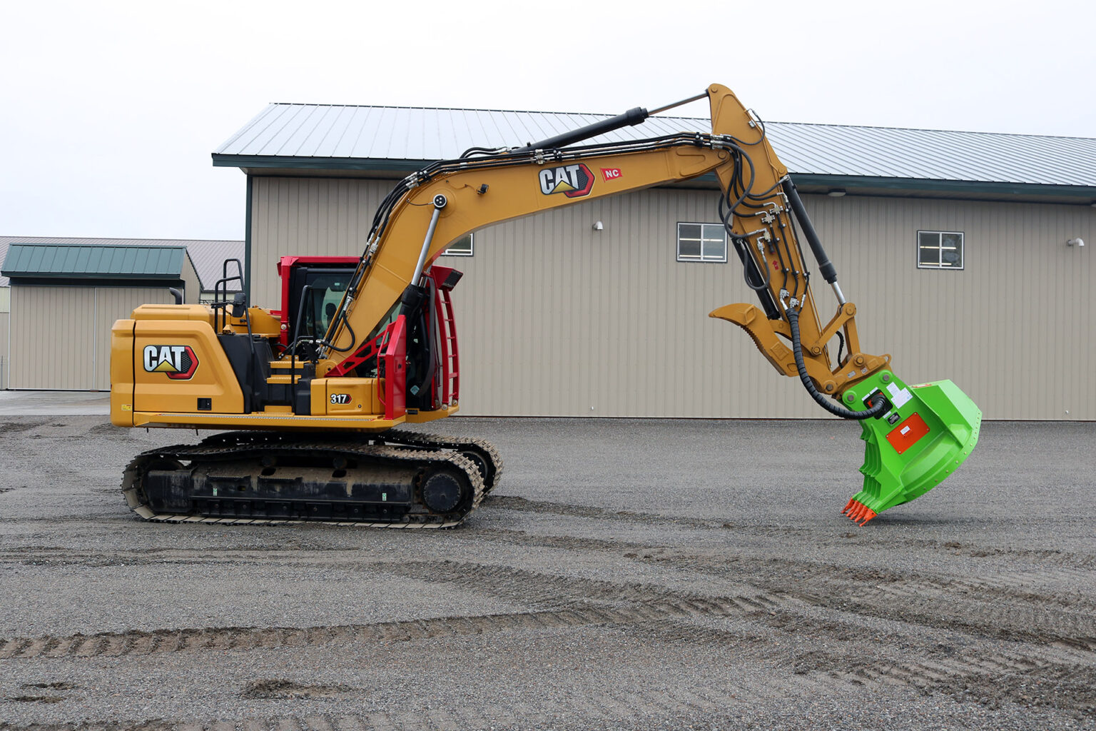 Caterpillar 317NG Excavator equipped with HEA Custom Guarding Caterpillar 317NG Excavator equipped with HEA Custom Guarding and AFE RDM44EX