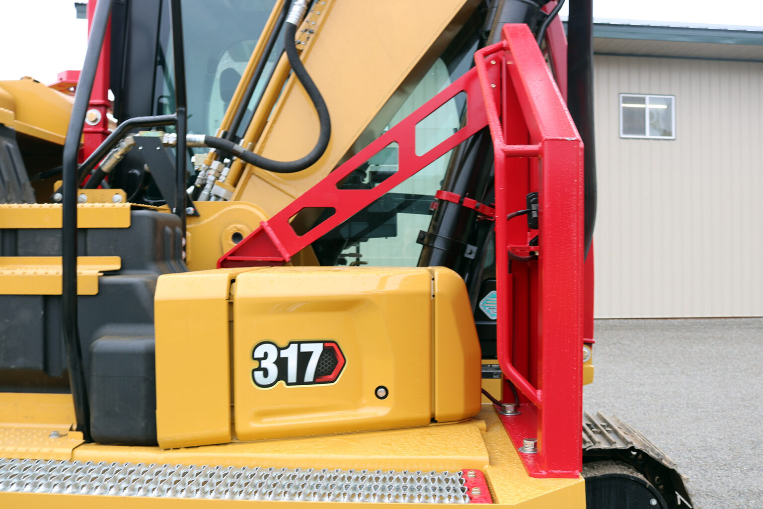 Caterpillar 317NG Excavator equipped with HEA Custom Guarding Caterpillar 317NG Excavator equipped with HEA Custom Guarding and AFE RDM44EX