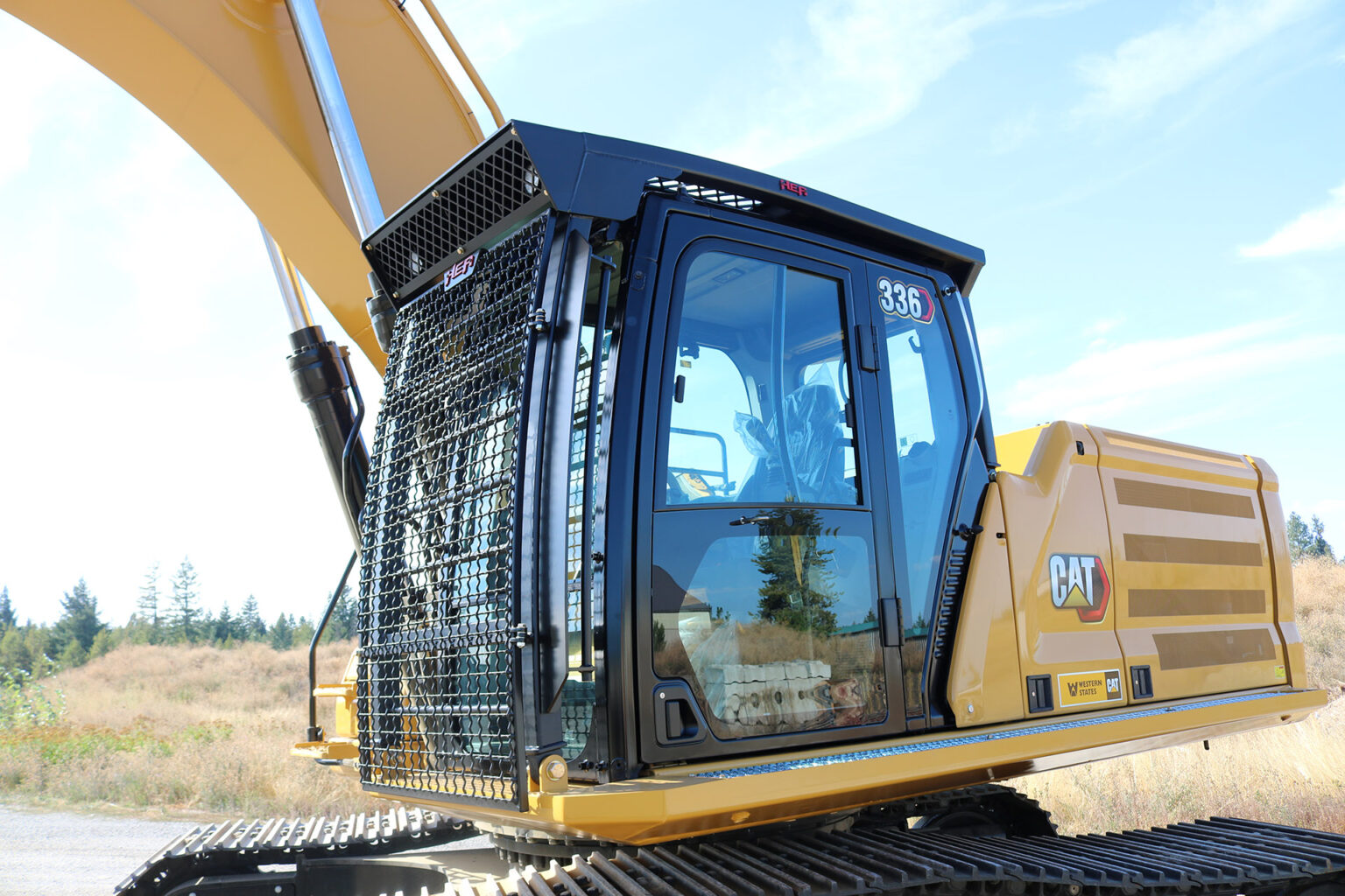 Caterpillar 336NG ~ Custom HEA Cab Guard and Running Boards Caterpillar 336NG ~ Custom HEA Cab Guard and Running Boards
